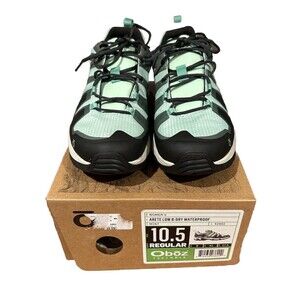 Oboz Arete Low B-Dry Waterproof Hiker Women's US 10.5 Mint/Black 42502 Sneaker